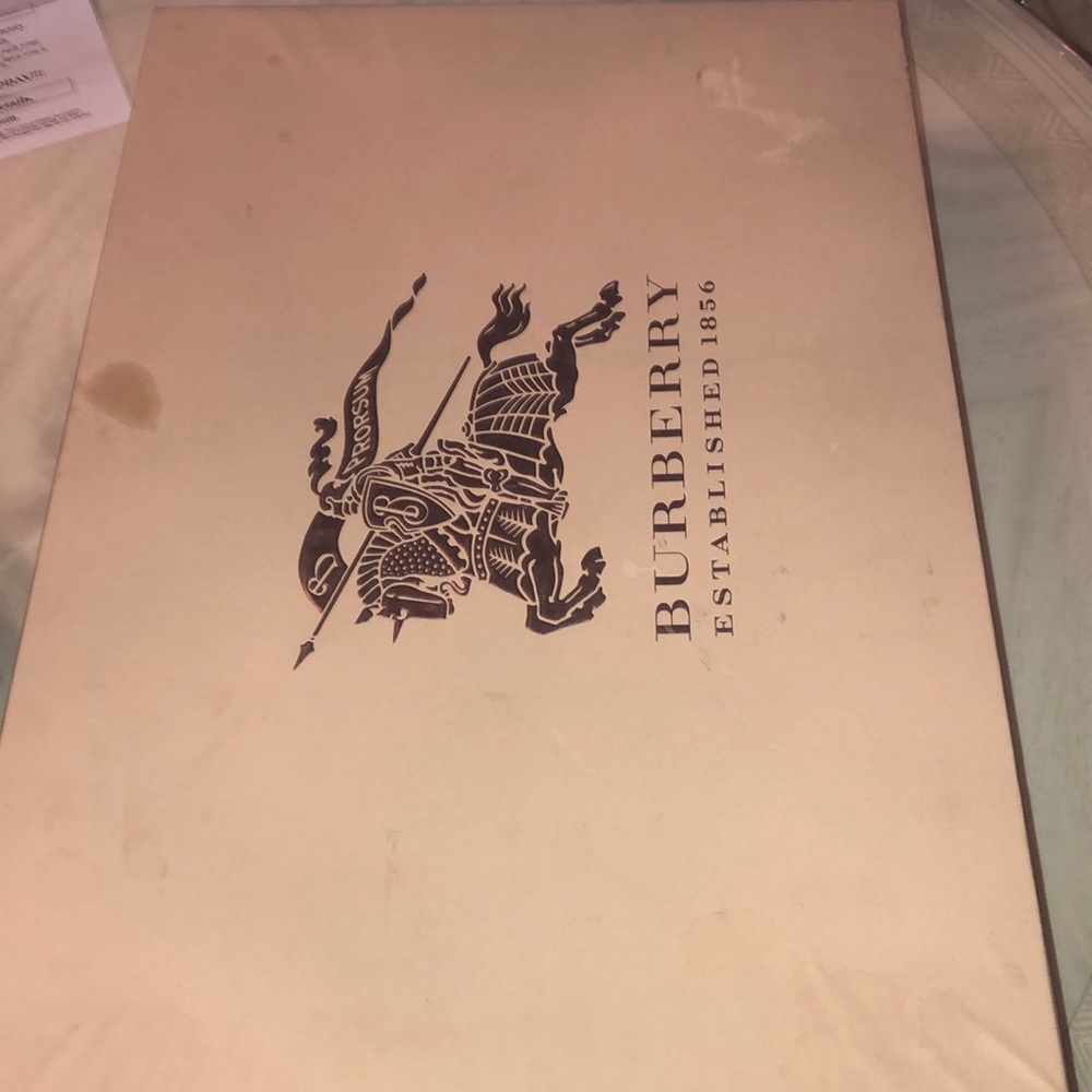 Burberry rain boots